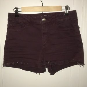 American Eagle Maroon Burgundy Shorts